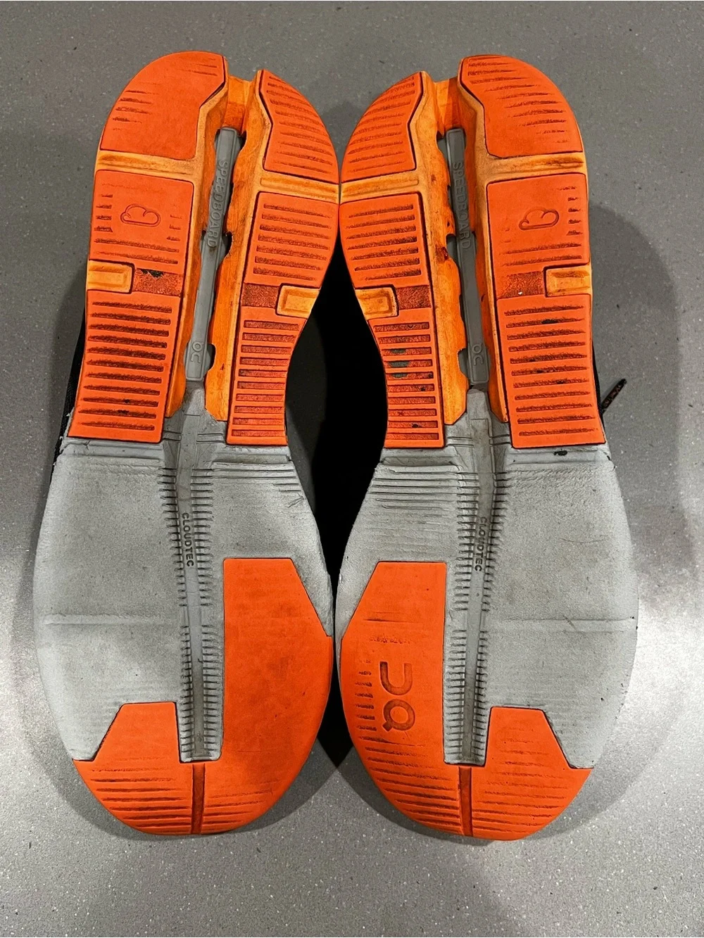 On Cloud Men's Black & Orange Running Shoes